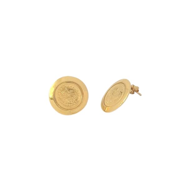 COIN EARRINGS 21K - Image 2