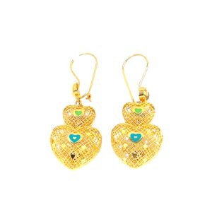 HEART EARRINGS 21k