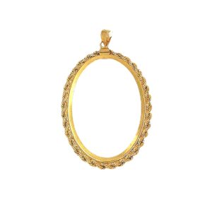 OUNCE FRAME PENDANT 21k