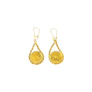 COIN EARRINGS 21k
