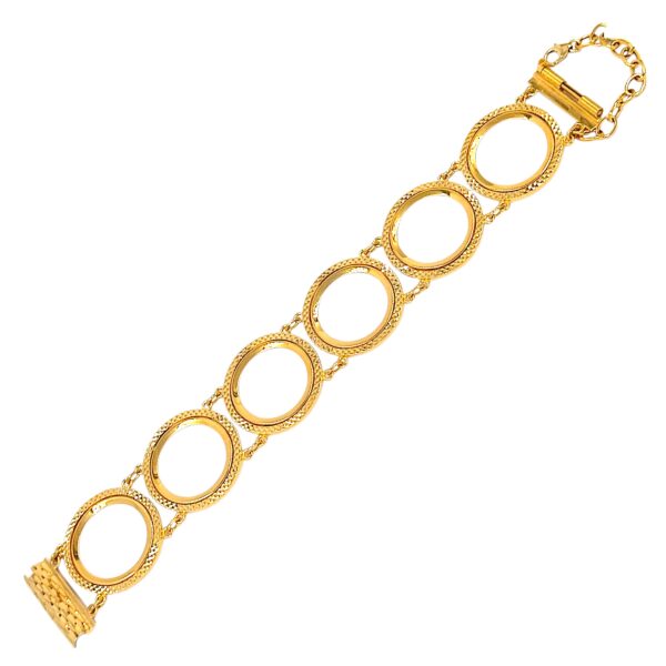 6 COINS BRACELETS 21k