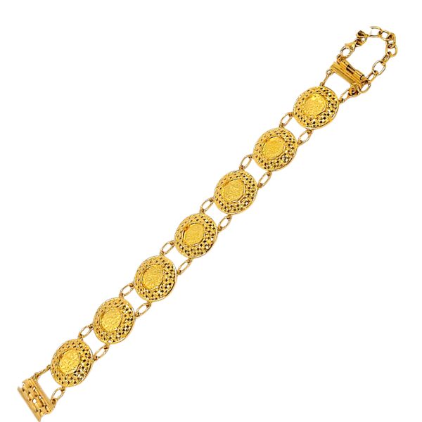 QUARTER COINS BRACELET 21k