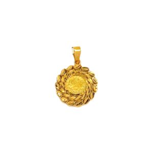 QUARTER COIN PENDANT 21k