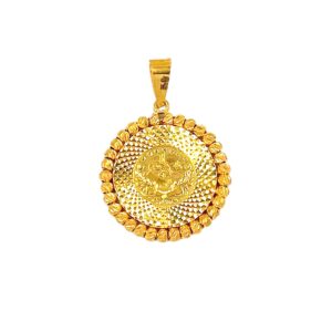 QUARTR COIN PENDANT 21k