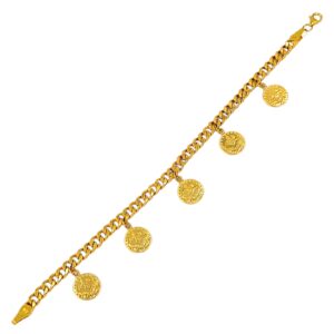 QUARTER COIN BRACELET 21K