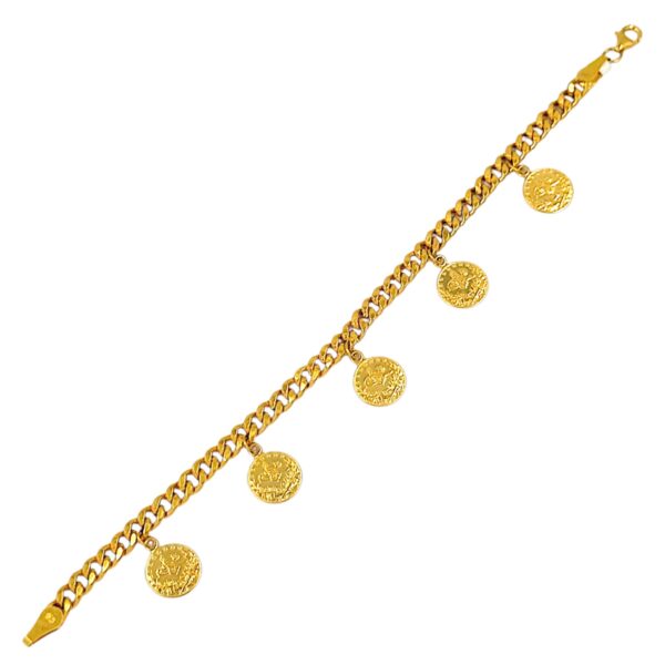 QUARTER COIN BRACELET 21K