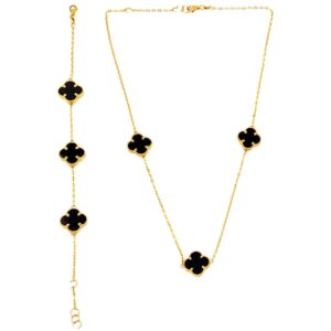 BLACK VAN CLEV HALF SET 21K