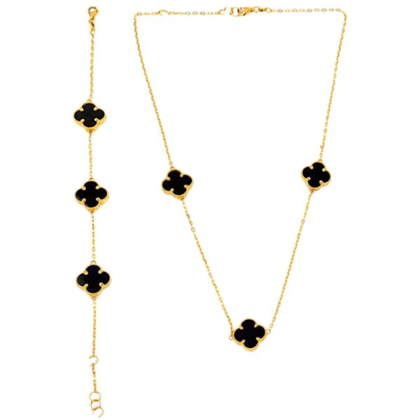BLACK VAN CLEV HALF SET 21K