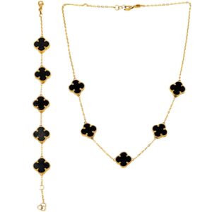BLACK VAN CLEV HALF SET 21K
