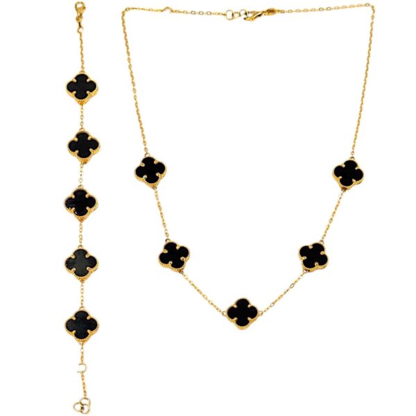 BLACK VAN CLEV HALF SET 21K