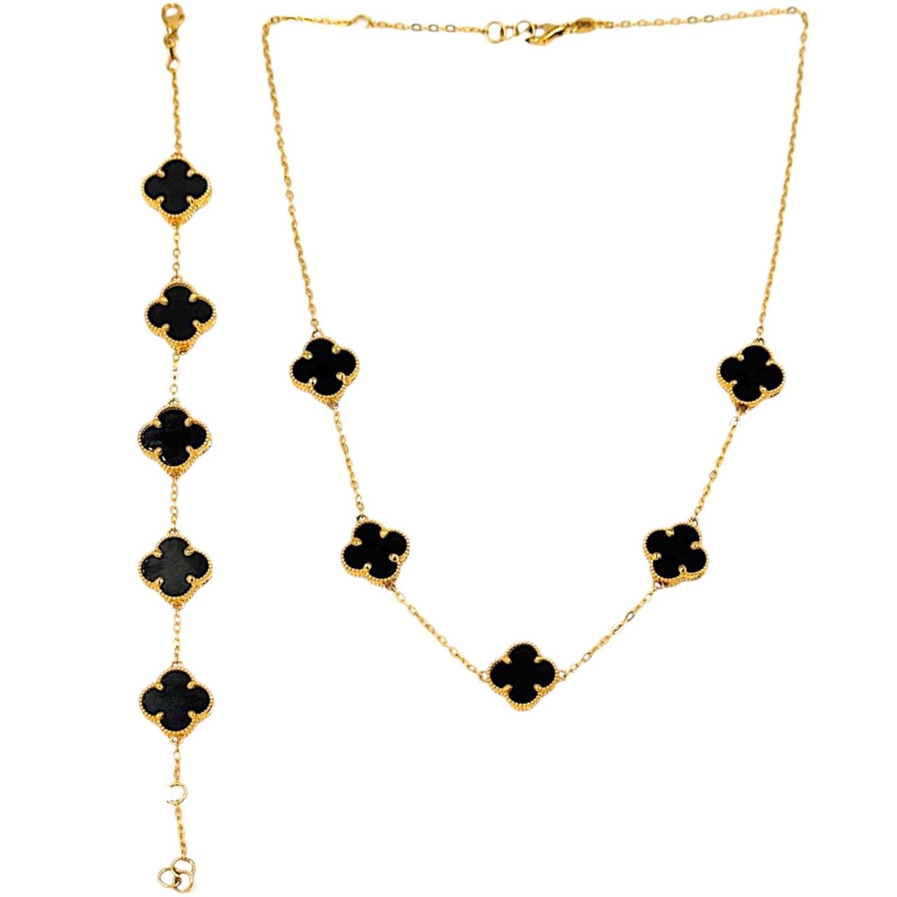 BLACK VAN CLEV HALF SET 21K