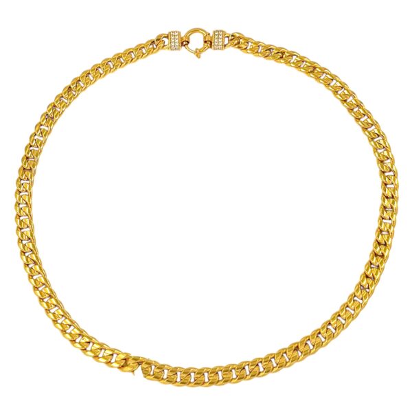 DOUBLE VERSACE NECKLACE 21k - Image 2