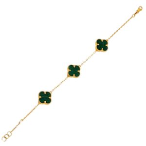 GREEN VANCLE BRACELET 21K