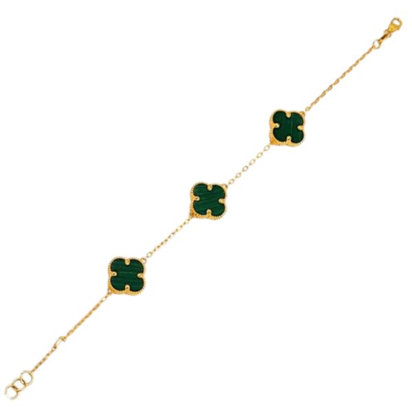 GREEN VANCLE BRACELET 21K