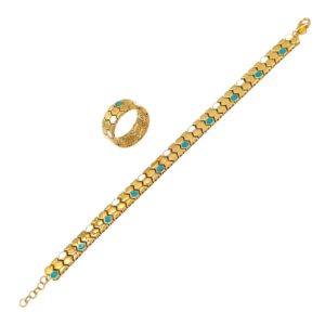 BRACELET & RING 21k