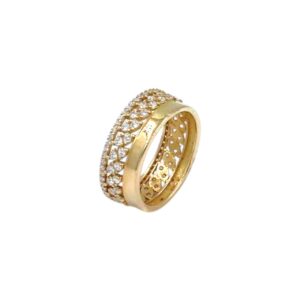 STONES WEDDING RING 18K