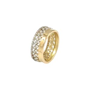 STONES WEDDING RING 18K