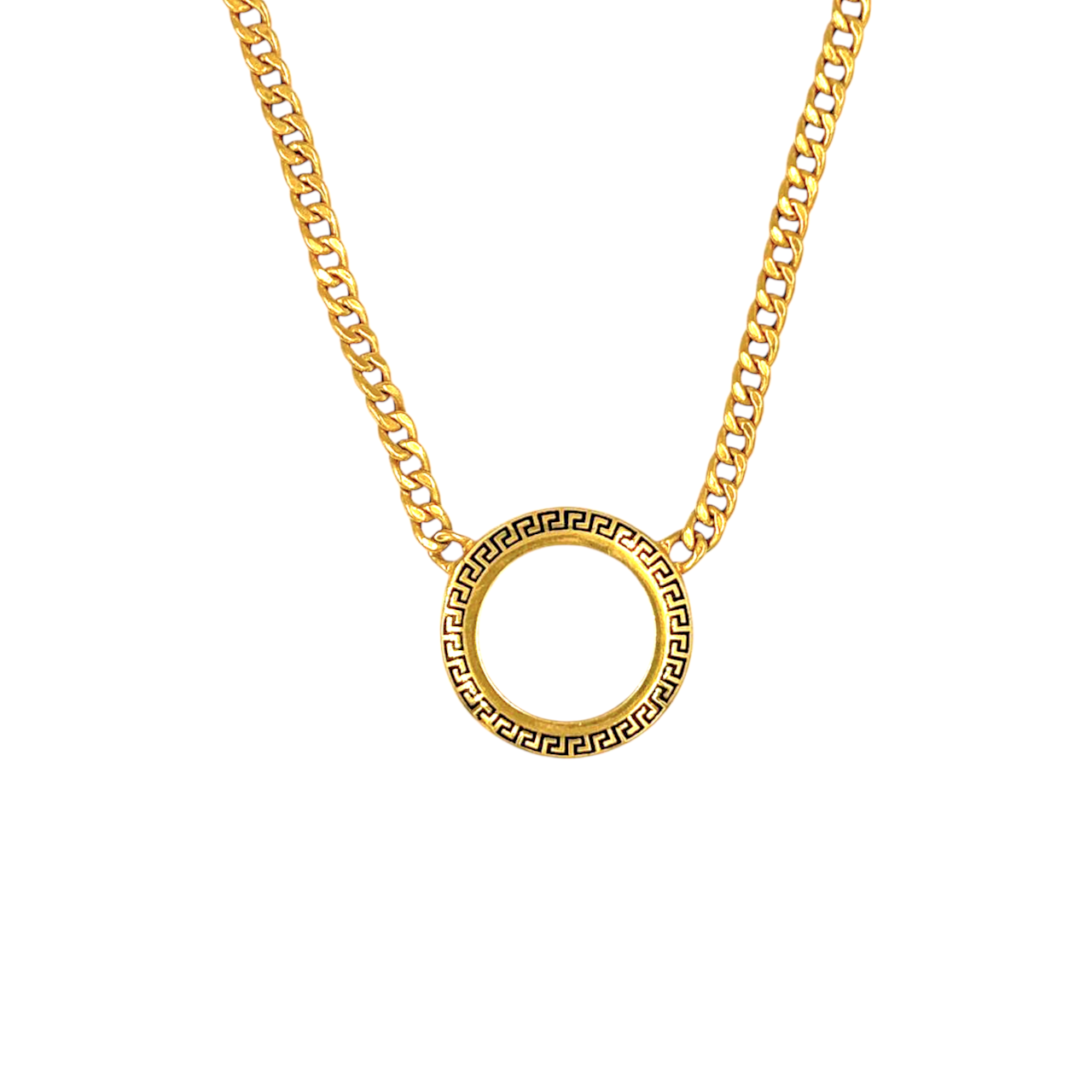 VERSACE COIN NECKLACE 21K