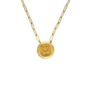 FAKE COIN NECKLACE 21K