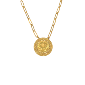 FAKE RASHAD COIN NECKLACE 21K