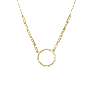 COIN FRAME NECKLACE 18K