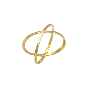 “X” RING 18K