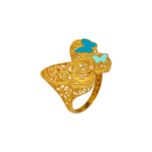 BUTTERFLY RING 21K