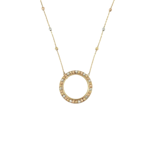 COIN FRAME NECKLACE 18K