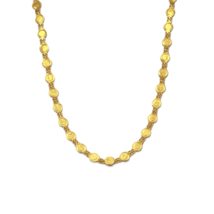 SMALL COINS NECKLACE 21K